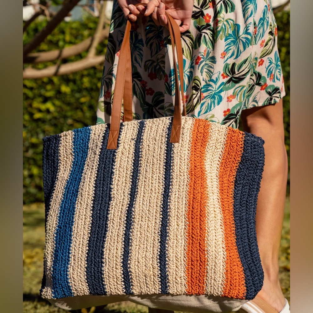 Rays For Days Striped Shorebreak Weekender Tote